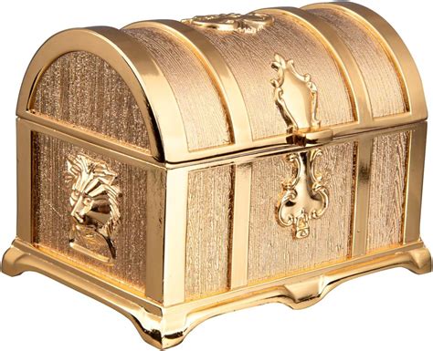 tiny metal present box gold bow|Amazon.com: Gold Box.